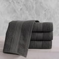 thumbnail image 4 of REGAL RUBY 4 Pieces Bath Linen Set Grey Washcloths Quick-Dry, Highly Absorbent, Soft Feel Fingertip Towels, 4 of 7