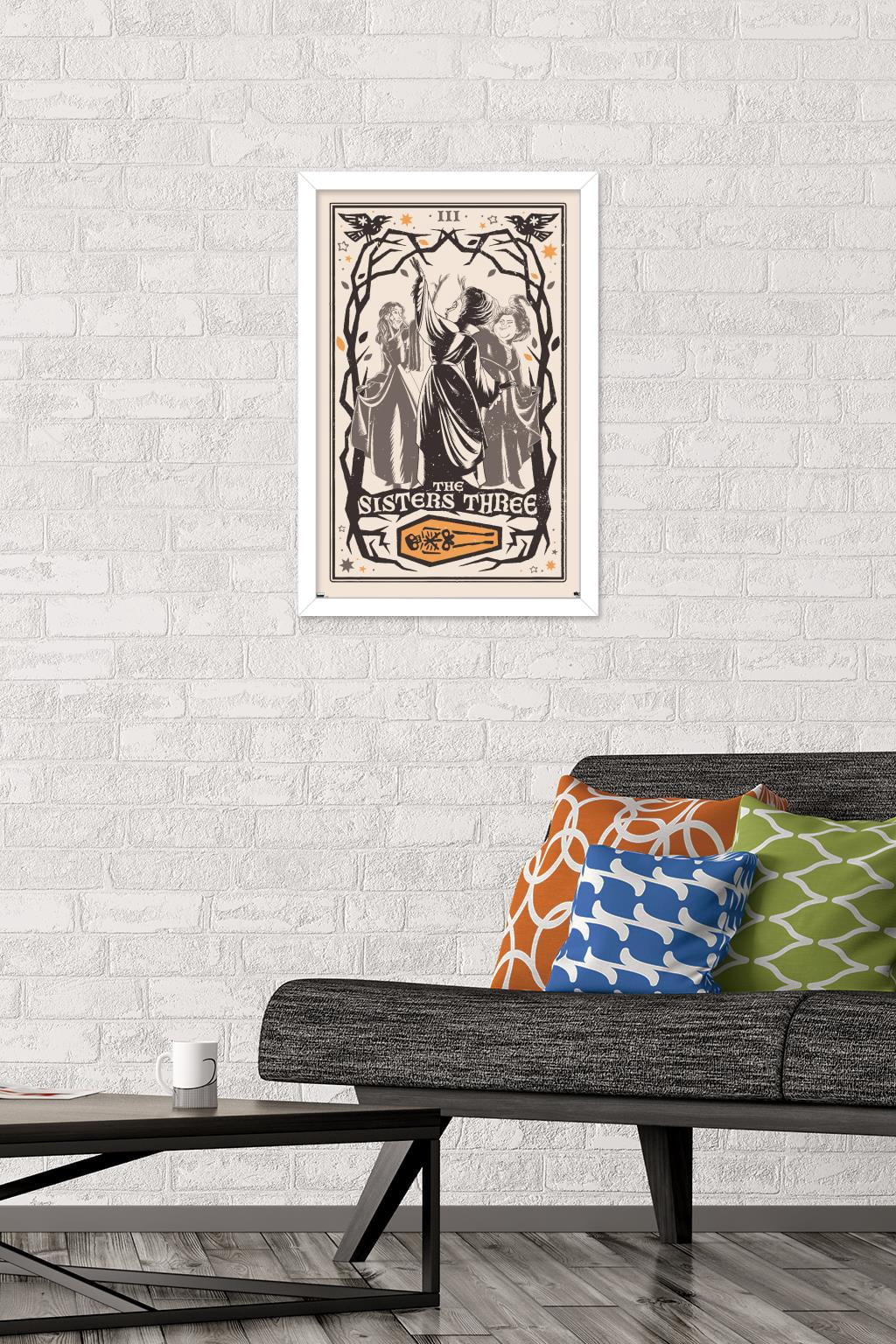 Disney Hocus Pocus 2 - The Sisters Three Wall Poster, 14.725" x 22.375" Framed