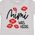 thumbnail image 4 of Inktastic Mimi Was Here Red Kisses Boys or Girls Toddler T-Shirt, 4 of 5