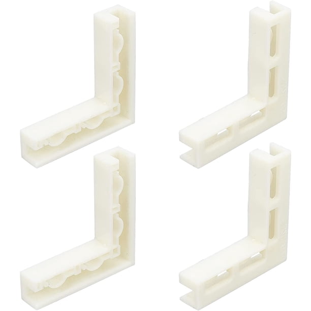 4 soportes de plástico en forma de L para fondos fotográficos, ideales para fotografía de alimentos, joyería, maquillaje y productos.