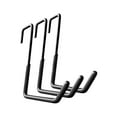 thumbnail image 4 of 3 ganchos para bicicletas para organizadores de garaje, sencillos, de alta capacidad de carga, ahorradores de espacio, ganchos de almacenamiento para Negro, 4 of 8