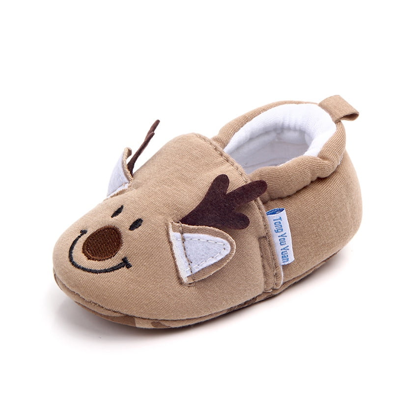 Baby Kids Infants Cartoon Animal Socks Funky Moccasins Non-Slip Indoor Slippers 