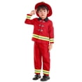 thumbnail image 2 of Juego de rol Costume Seasons Fireman, rojo, tallas 2T-4T para niños, 2 of 7