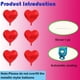 thumbnail image 3 of Globos mini de foil en forma de corazón rojo SLGZXXY, 80 piezas, 5", 3 of 4