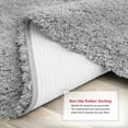 thumbnail image 3 of Microfiber Bathroom Rugs 2 Pieces, Non-Slip Machine Wash Shower Bathroom Rugs and Mats Sets for Bathroom, Light Gray, 3 of 6