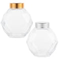 thumbnail image 2 of Small Jars With Lids Glass Honey Dispenser Daily Use 2Pcs, 2 of 3