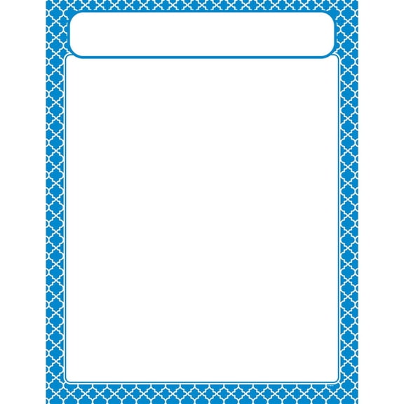 T-38602 - Moroccan Blue Learning Chart by Trend Enterprises Inc.