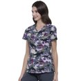 thumbnail image 7 of Tooniforms Women Scrubs Top, V-Neck, TF638, XS, Jurassic Camo, 7 of 7