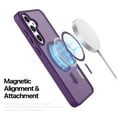 thumbnail image 2 of Ebizware Magnetic Protective Case for Samsung Galaxy S24 FE with MagSafe and Magnetic Car Phone Holder, TPU Thin Phone Case Cover Shockproof Anti-Fingerprint-Purple, 2 of 7