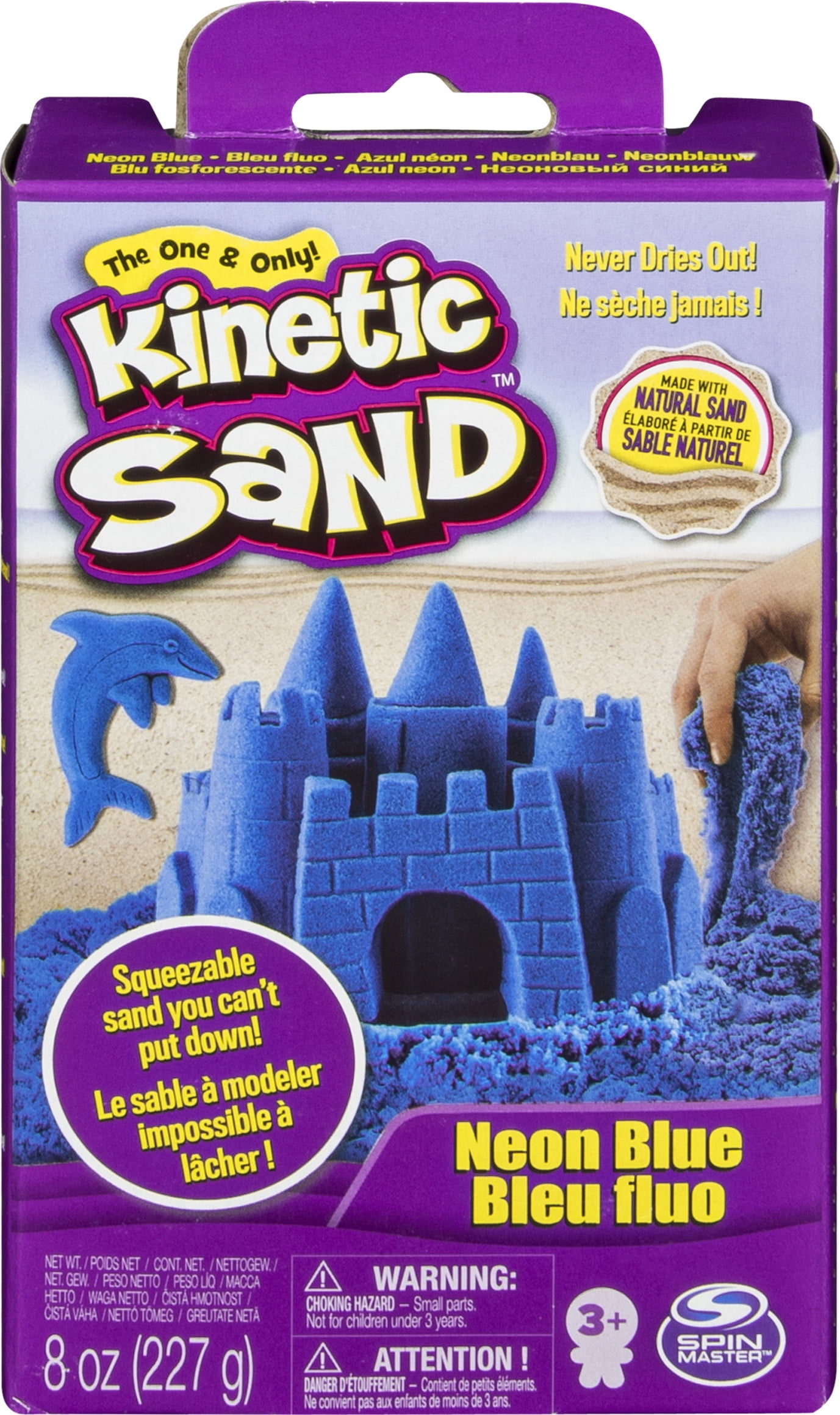 6pc Kinetic Sand Set Neon Colours Magic Slow Motion Mould Kids Creative Activity for sale online 