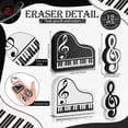 thumbnail image 2 of LáPices Musicales LáPiz de Notas Musicales con Borradores TemáTicos Musicales LáPices de Madera Teclado una Granel LáPices Divertidos Borradores de Regalo (48 Piezas), 2 of 5