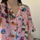 thumbnail image 3 of Sanrio-Conjuntos de Pijamas cortos de algodón para mujer, ropa de dormir de dibujos animados de Hello Kitty, traje de dormir dulce y encantador, ropa de dormir femenina para el hogar, otoño, 3 of 4