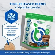 BioTrust Low Carb Protein Powder – Delicious Whey & Casein Blend from Grass-Fed Hormone Free Cows – Non GMO, Gluten Free (Chocolate)