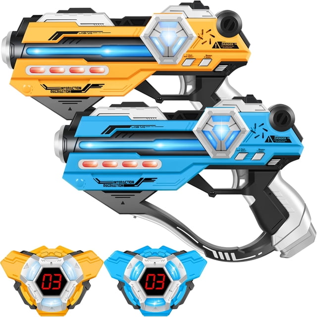 Set de pistolas láser IJO Laser Tag con pantalla digital de puntuación