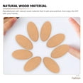 thumbnail image 6 of 10 Pcs Oval Wood Chips Crafts Craft Supplies Wood Oval Slices Blank Boards Oval Shaped Slices, 6 of 6