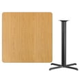 thumbnail image 3 of Flash Furniture 42'' Square Natural Laminate Table Top with 33'' x 33'' Bar Height Table Base, 3 of 3