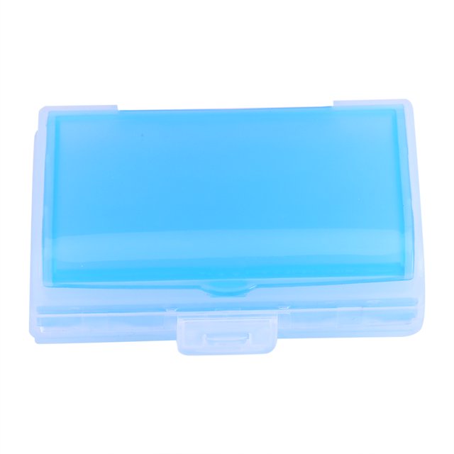 Organizador portátil de contenedor de caja de almacenamiento de viaje para el hogar, píldora/tableta/medicina/joya de 2 capas, color azul