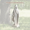 thumbnail image 3 of Costway 31.5" Tall Outdoor Religious Sculpture with Aged Finish for Yard, Patio, Lawn, 3 of 11
