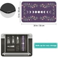thumbnail image 2 of Coffee Mat Coffee Bar Mat 12"x19" Hide Stain Absorbent Rubber Backed Quick Drying Mat Fit Under Coffee Maker Espresso Machine Kitchen Counter, Moon Phase Flowers, 2 of 6