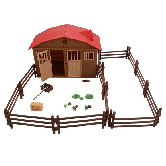 Farm House Toy, Open The Door Farm Scene Model, Christmas DIY New Year Create Personalized Holiday Home Use For Kids School