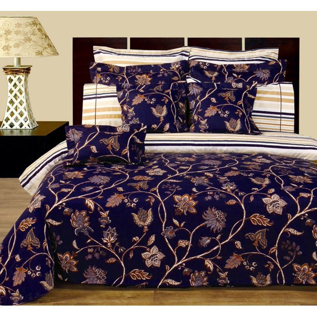 Beautiful and Elegant Floral Pattern Lilian Reversible 11Piece Bedding