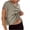 Khaki-1, variant on Women Open Back Workout Shirts Short Sleeve Backless Tops Casual Yoga Y2k Athletic Gym Slouchy Crop Running Tee Shirt