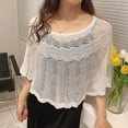 thumbnail image 5 of Joernso Women Shawl Hollow Out Sun Protection Summer Cut-out Anti Sun Shirt Fake Collar for Beach, 5 of 8