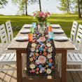 thumbnail image 4 of Table Runners 90 Inches Long Dress Scarves, Boho Pink Flower Farmhouse Coffee/Dining/Kitchen Table Runner for Living Room, Spring Watercolor Country Floral Plant 13x90 Inch, 4 of 9