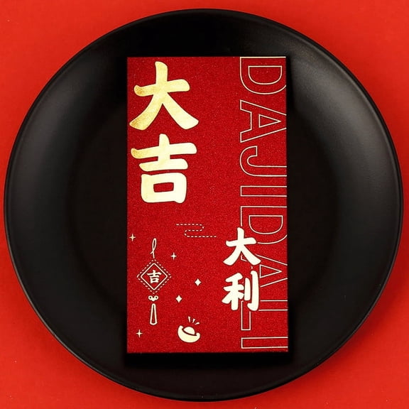 Nvzi 12Pcs Red Envelopes Chinese New Year, Lunar New Year of The Snake Lucky Money Red Packets-E09