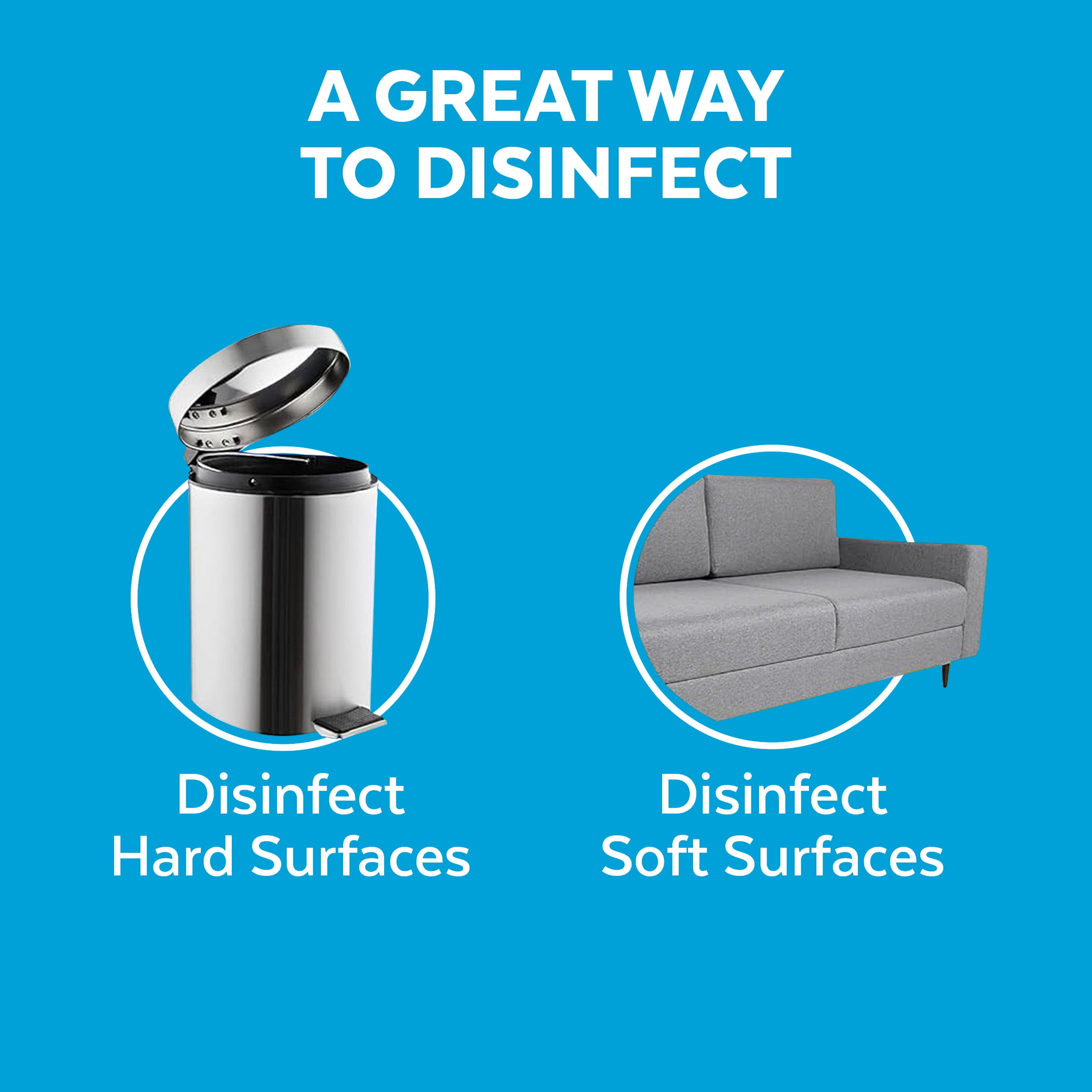 Spray Désinfectant Lysol, Linge frais, Désinfecte et élimine les odeurs sur les surfaces dures et les tissus