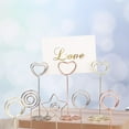 thumbnail image 4 of 1/5pcs Fashion Romantic Wedding Supplies Paper Clamp Heart Shape Photos Clips Place Card Clamps Stand Table Numbers Holder SILVER 1-1PC, 4 of 8