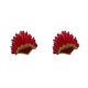 thumbnail image 2 of Advancent Large Feather Headdress Head Accessories Stage Fancy Cosplay Dress Rojo 50x23 cm 2Conjunto, 2 of 6