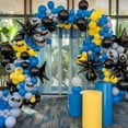 thumbnail image 7 of WuPing 120 Pcs Balloon Arch Kit for Birthday, Party, Baby Shower, Black, Yellow, Gray, Blue Color, 7 of 7