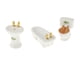 thumbnail image 4 of Accesorios de baño para casa de muñecas, juguetes de simulación, juego de baño para casa de muñecas 1:24 hoja impresa, 4 of 9