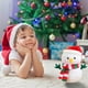 thumbnail image 5 of Fiudx Ofertas y liquidaciones Muñeco de nieve navideño Cervatillo Regalo de Navidad Muñeco de peluche Muñeco navideño Muñeco de tela Regalo de vacaciones para niños y niñas Regalo de cumpleaños Marró, 5 of 6