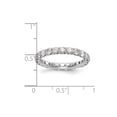 thumbnail image 6 of 14k White Gold U-Cut Set Diamond Eternity Wedding Band Anniversary Ring Size 8 - 2 Ct., 6 of 6