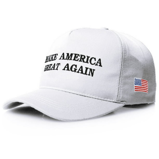 Campaña Electoral Trump para El para Hombres Y Mujeres Béisbol Estadounidense (blanca) (tarifa Agregada Énfasis en Embalaje Independiente)