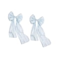 thumbnail image 5 of HOMYL 2 Pieces Satin Ribbons Bows Making Ribbons Elegant Supplies Wide Crafts Projects Blue, 5 of 8