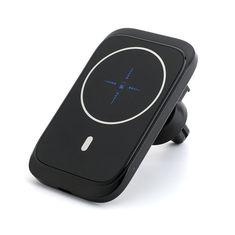 Support Voiture Chargeur Sans Fil Magnétique 15W Pour IPhone 12/Pro/Max/Mini - Magsafe - WEAMO Noir