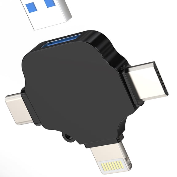 Type C to USB Adapter OTG A Female Lightning Micro Thunderbolt Male Converter Camera Card Reader Mouse for Apple for iPhone 15 Pro Max Plus for iPad 10、Air4/5、Mini6、Pro 12. 9 14 13 12 11 Android
