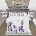 thumbnail image 2 of Designart 'Purple Wildflowers I' Traditional Duvet Cover Set, 2 of 5
