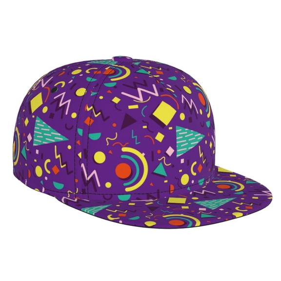 Hirioo Retro 80s Style for Baseball Cap Men Cap Flat Brim for Men Women Teens Adjustable Baseball Cap