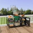 thumbnail image 4 of GDLF Table Compatible with Big Green Egg Grill Heavy Duty Metal Green Egg Stand with Accessories Storage, 4 of 7