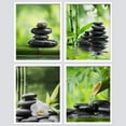 thumbnail image 3 of PixonSign Framed Wall Art Mediation Massage Stone Bamboo Forest Spa Posters, Set of 4 Nature Wilderness Photography Modern Art, Nature Minimalism Canvas Prints for Home Decor - 8"x10" White, 3 of 5