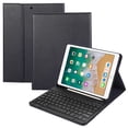thumbnail image 1 of Para iPad Air (2013)/Air 2/9,7 pulgadas (2017)/(2018) Funda de cuero con teclado Bluetooth y soporte con ranura para bolígrafo, 1 of 5