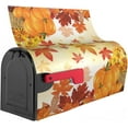 thumbnail image 3 of Thanksgiving Pumpkins Mailbox Covers Magnetic 21x18 Inch Autumn Sunflower Maple Leaf Pumpkin Decor Harvest Fall Mailbox Covers Mailbox Decals Mailbox Wrap Post Letter Box Cover Mailbox Post Cover, 3 of 6