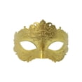 thumbnail image 2 of Masquerade Mask for Women 7 Inch Venetian Masquerade Masks Gold Accessory for Masquerade Party Mardi Gras Celebration and Halloween Event, 1 Pack, 2 of 4