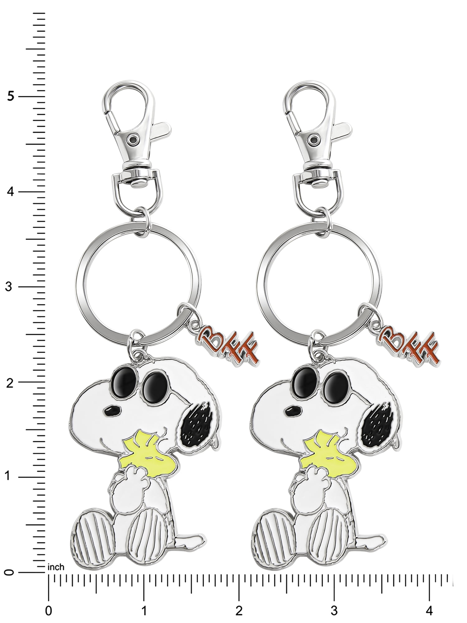 PEANUTS Snoopy and Woodstock Best Friends Keychain Charm Set