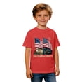 thumbnail image 4 of Huowey Boys Youth Graphic Tees 4Th Of July Shirt Short Sleeve Casual Crewneck Loose Fit Base Top Stylish Celebrate National Flag Print 250Th Anniversary T-Shirt Independence Tshirts,12-13 Years, 4 of 4