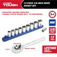 Hyper Tough 12Piece 3/8inch Drive Socket Set mm, Model 42883